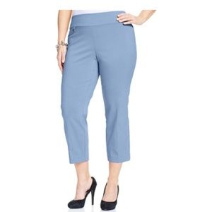 Alfani Tummy Control Capris color blue size 22W